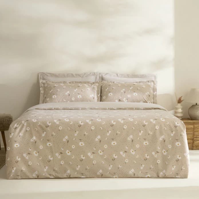 ست کاور لحاف کاراجا دونفره ۴ تکه طرح Daisy