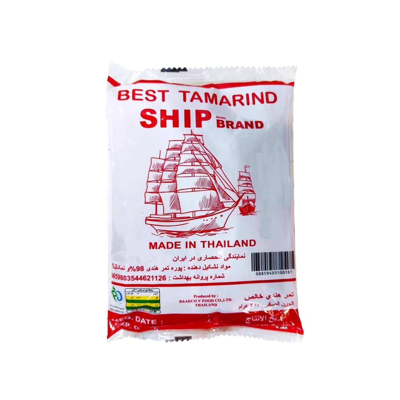 تمر هندی شیپ حجم 250 گرم