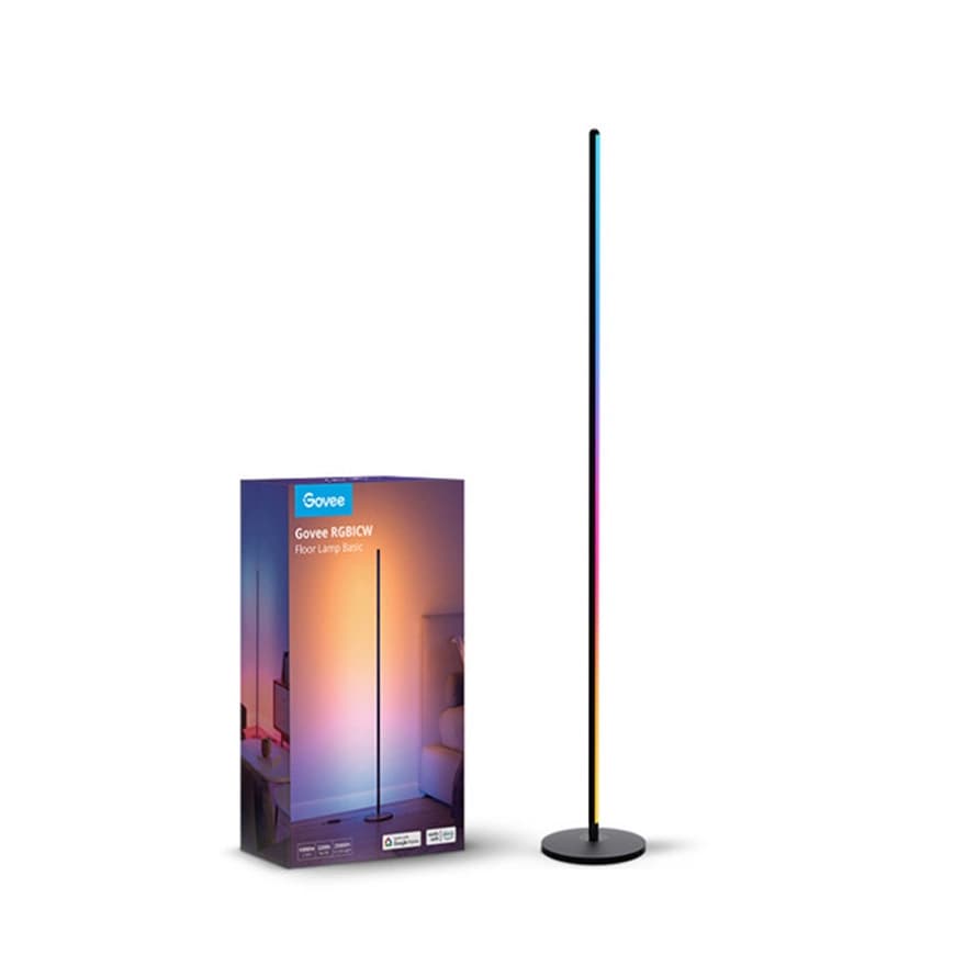 چراغ هوشمند گووی مدل Govee RGBICW Smart Corner Floor Lamp Basic H6076