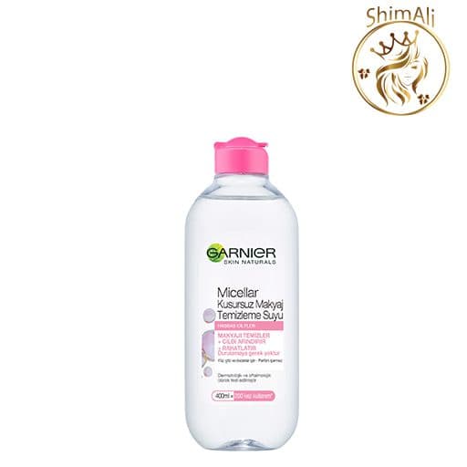 میسلار واتر صورتی پوست حساس گارنیر All-in-1 cleanser حجم 400 میلی لیتر