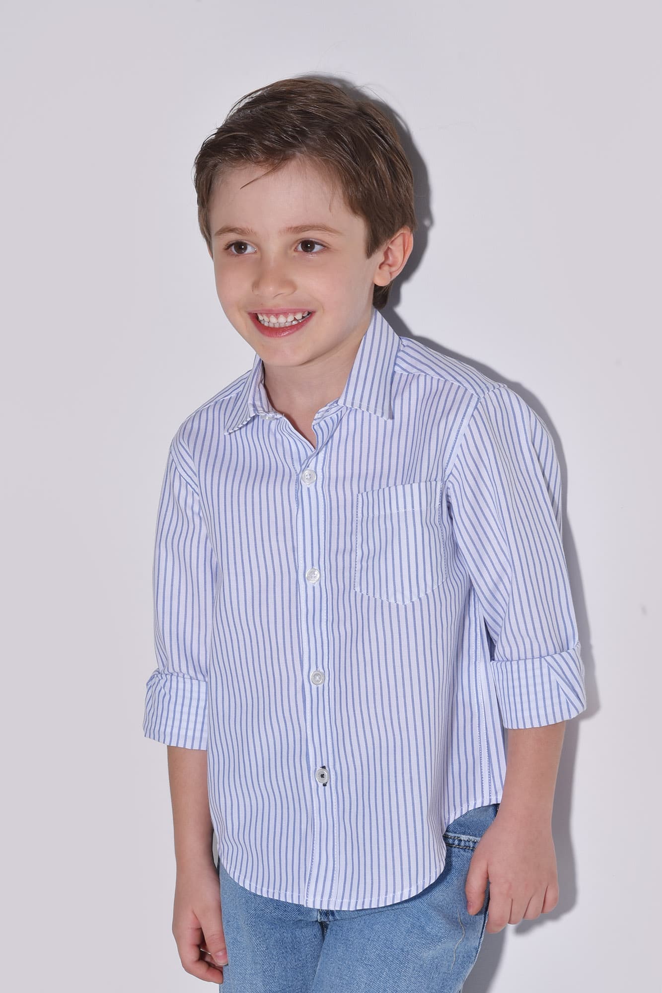 پیراهن آستین بلند راه راه