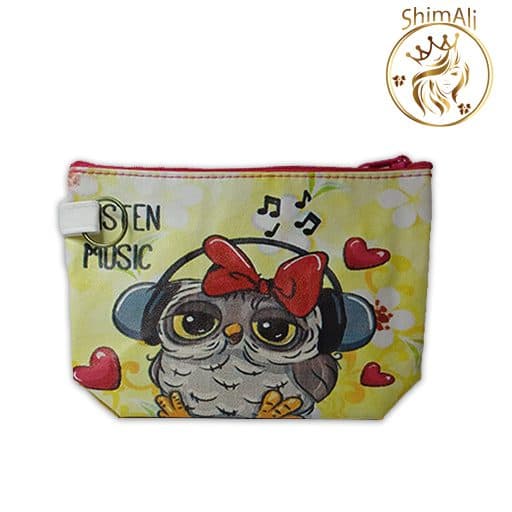 کیف لوازم آرایش طرح جغد کد1