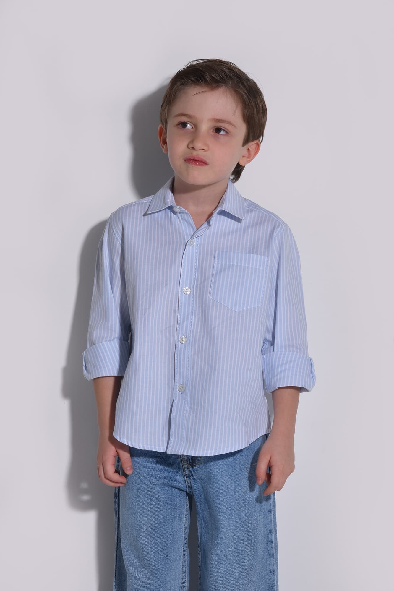 پیراهن آستین بلند راه راه