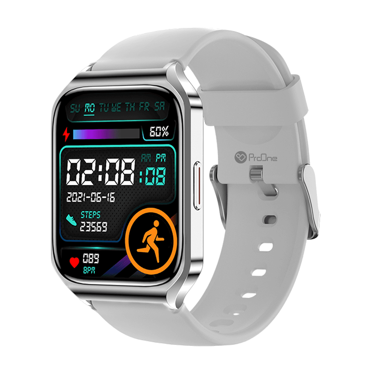 ساعت هوشمند نقره ای پرووان ProOne مدل PWS09