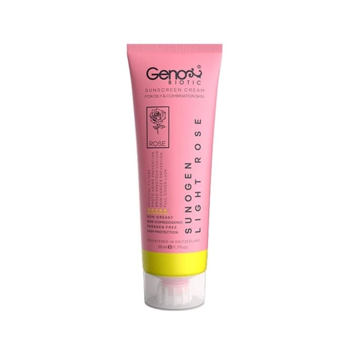 کرم ضد آفتاب فیزیکی مخصوص پوست چرب رز روشن Geno Biotic