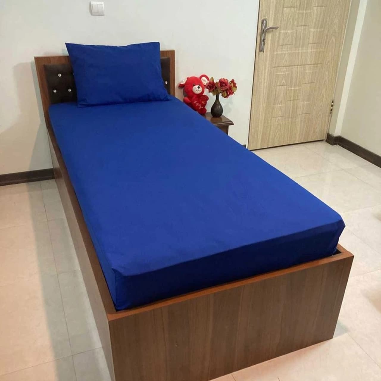 ملحفه کشدار تترون ساده 160*200