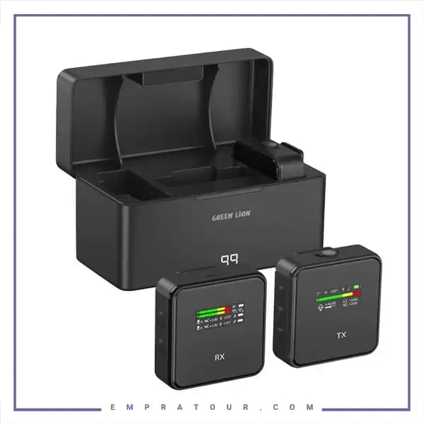 میکروفون یقه ای حرفه ای گرین لاین Green Lion GLM-Professional Wireless Mic GNPGLMMICBK