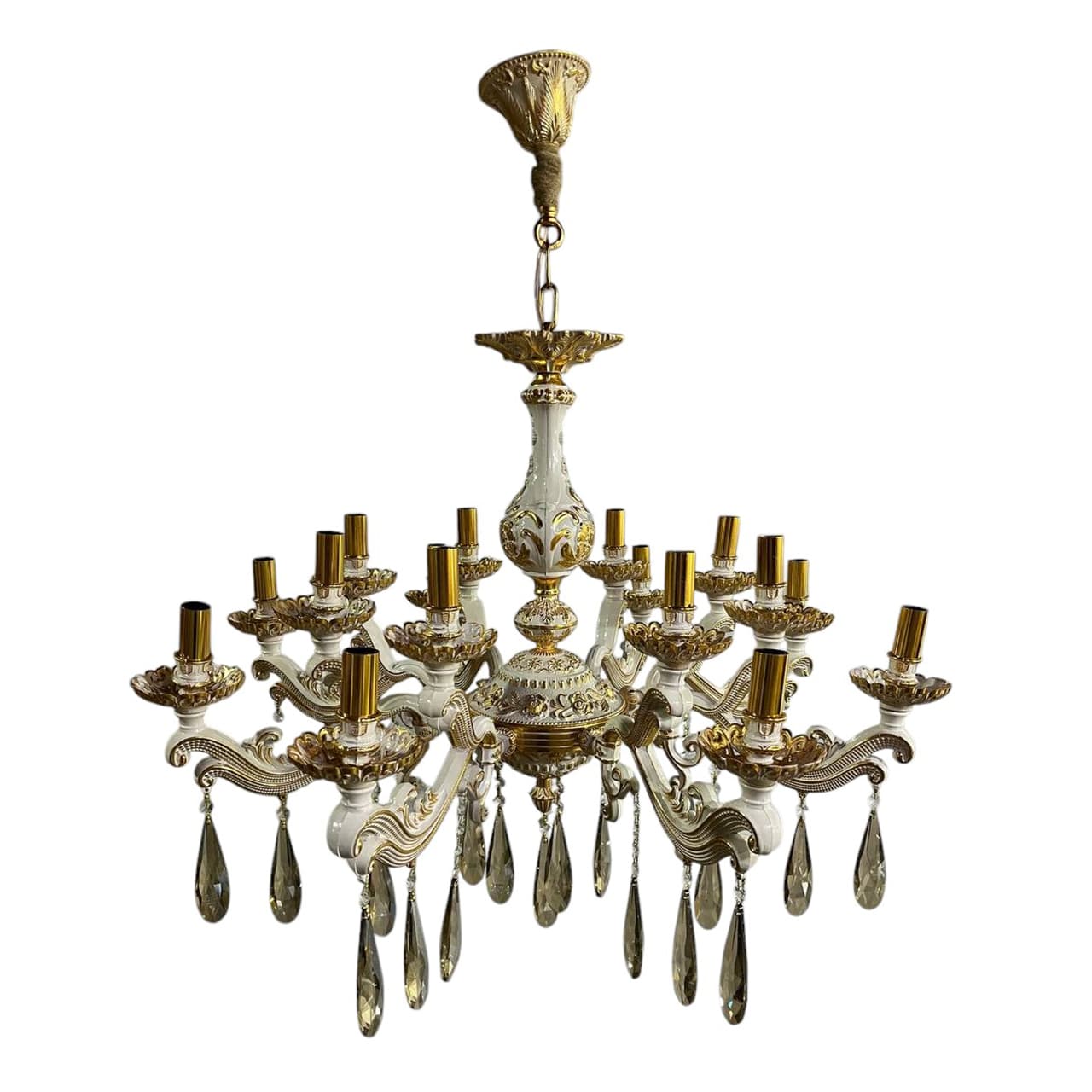 لوستر 16 شعله چشمه نور کد E4909/8GWT