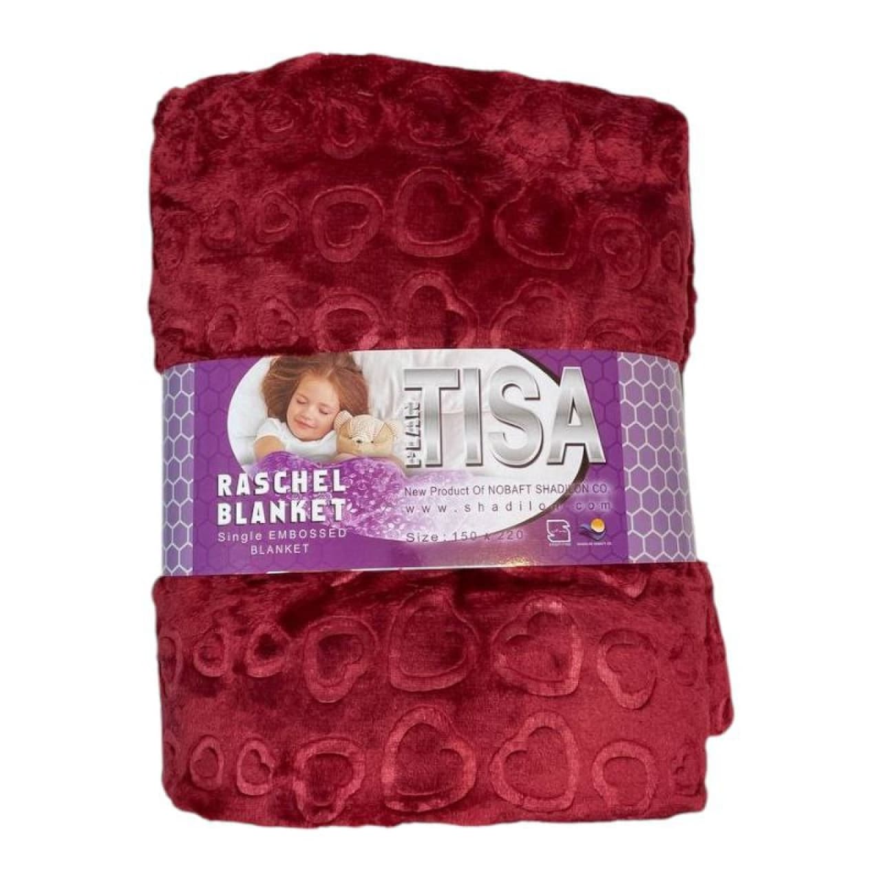 پتو مسافرتی دونفره سبک و ژله ای تیسا مدل آبرنگی سایز 220*200 سانتی متر