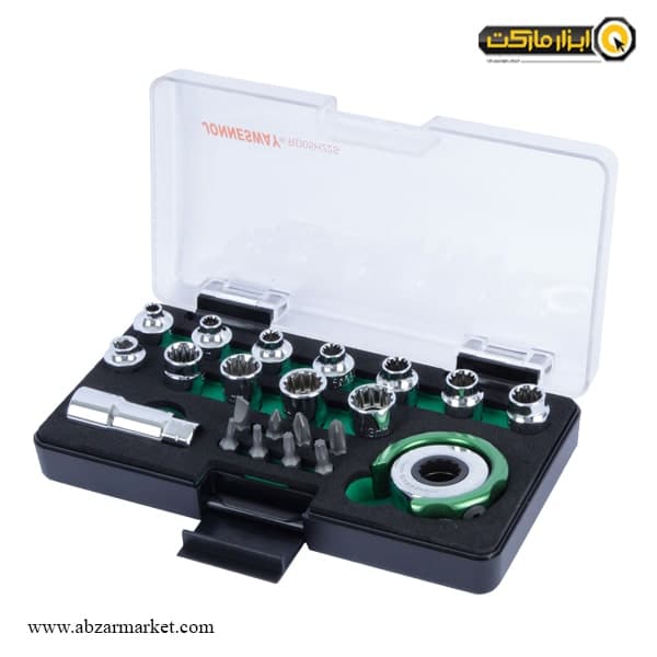 ست بکس 1/4 اینچ جانزوی 22 پارچه مدل RD05H22S