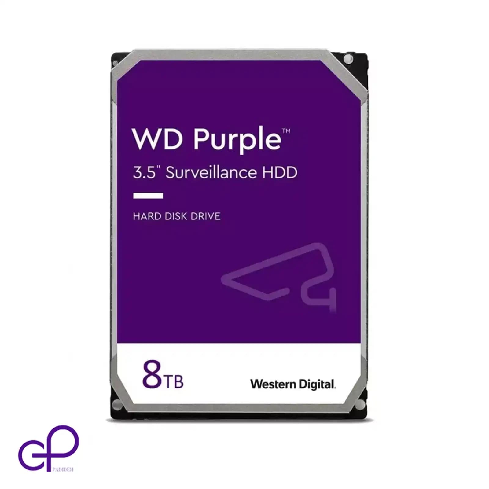 هارد اینترنال وسترن دیجیتال مدل Purple WD80PURZ ظرفیت 8 ترابایت
