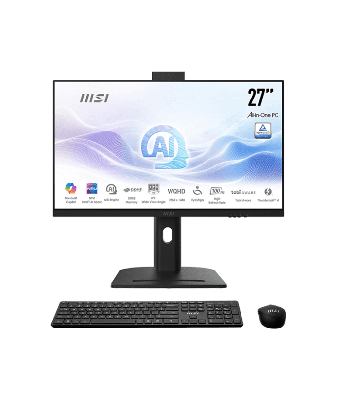 کامپیوتر همه کاره 27 اینچی ام اس آی مدل AIO MSI MODERN AM273QP AI 1UM - ULTRA 5 125H - 16GB DDR5 - 1TB SSD - Intel - Non Touch