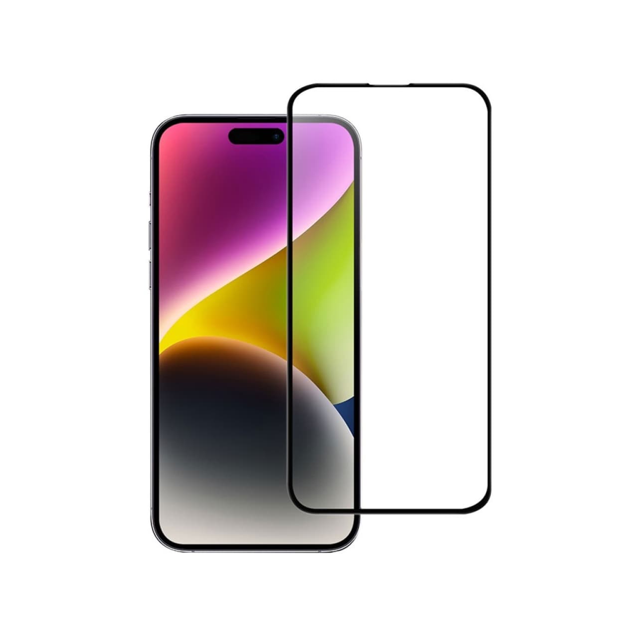 گلس تمام صفحه گوشی آیفون 15 و آیفون 15 پرو full glass screen protector apple iphone 15/15 Pro