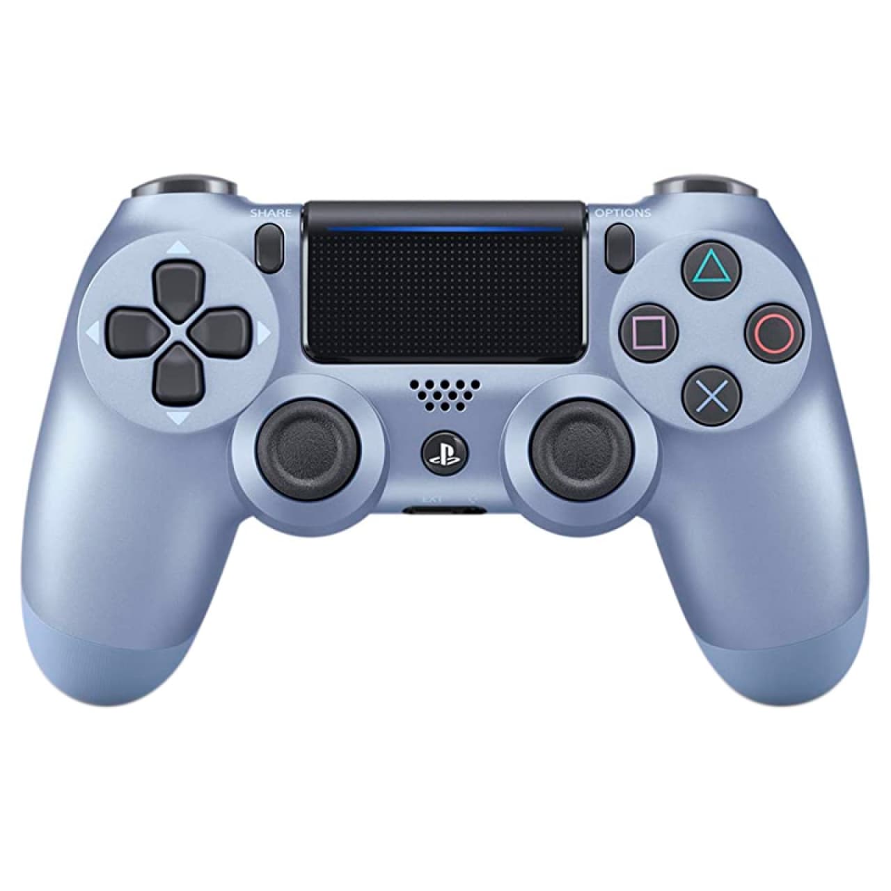 دسته بازی بی سیم سونی Dualshock 4 High Copy درجه یک طرح Blue Titanium مناسب برای PS4