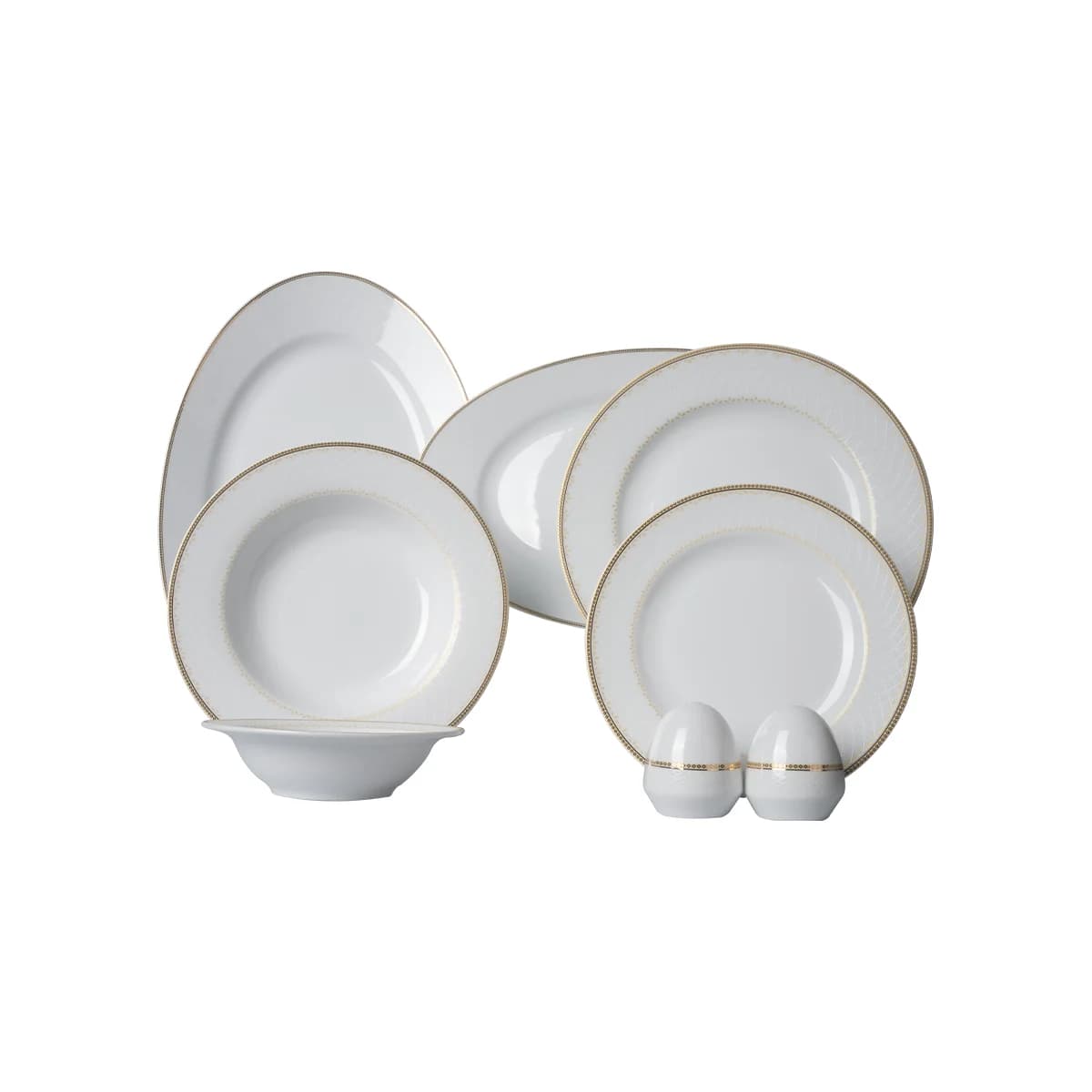 سرویس چینی زرین 6 نفره غذاخوری نورا ایتالیااف (28 پارچه)