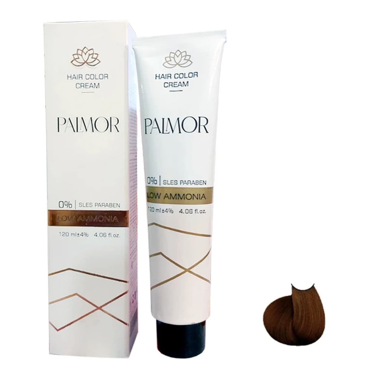 رنگ مو پالمور شماره 6.0 حجم 120 میلی لیتر رنگ بلوند تیره