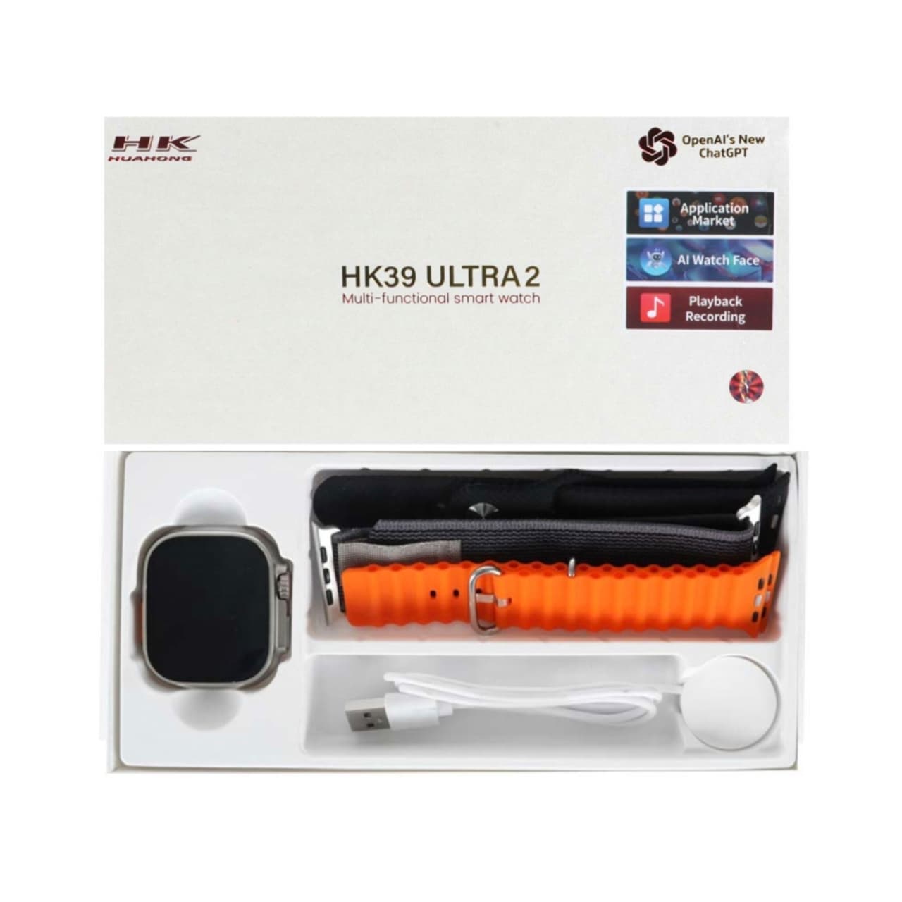 ساعت هوشمند اچ کی HK مدل HK39 ULTRA2 نسخه CHATGPT