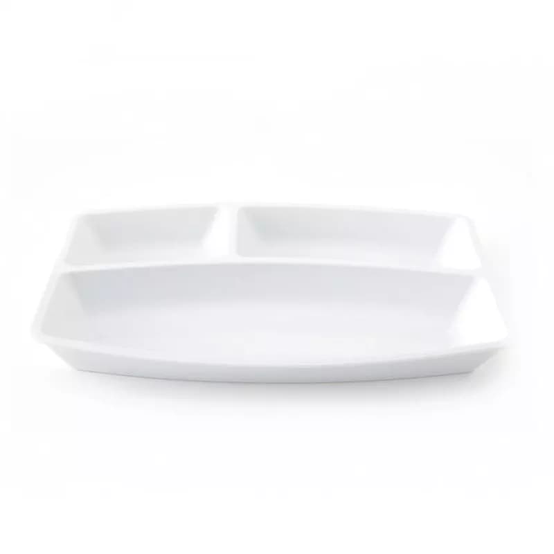 سینی مای سلف چینی زرین طرح سفید (سایز 30)