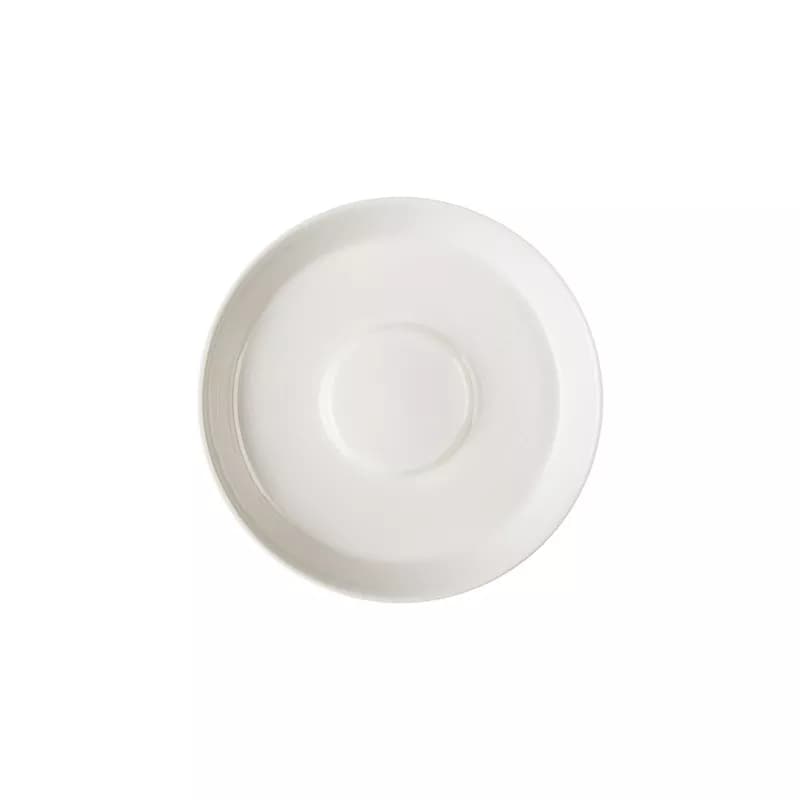 نعلبکی چای خوری چینی زرین فرم اس سفید (سایز 15)