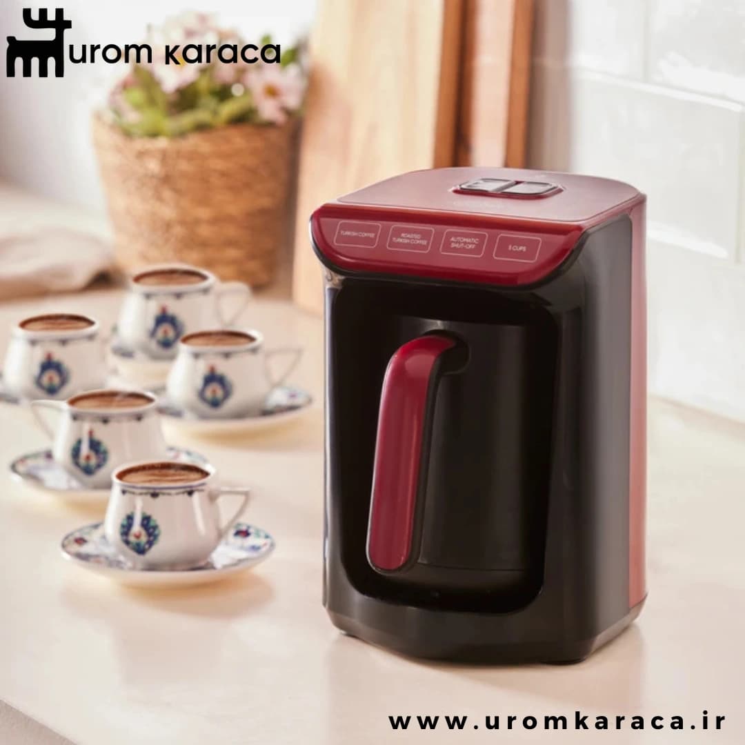 قهوه ساز ترک دو کاره کاراجا Hatir Koz قرمز