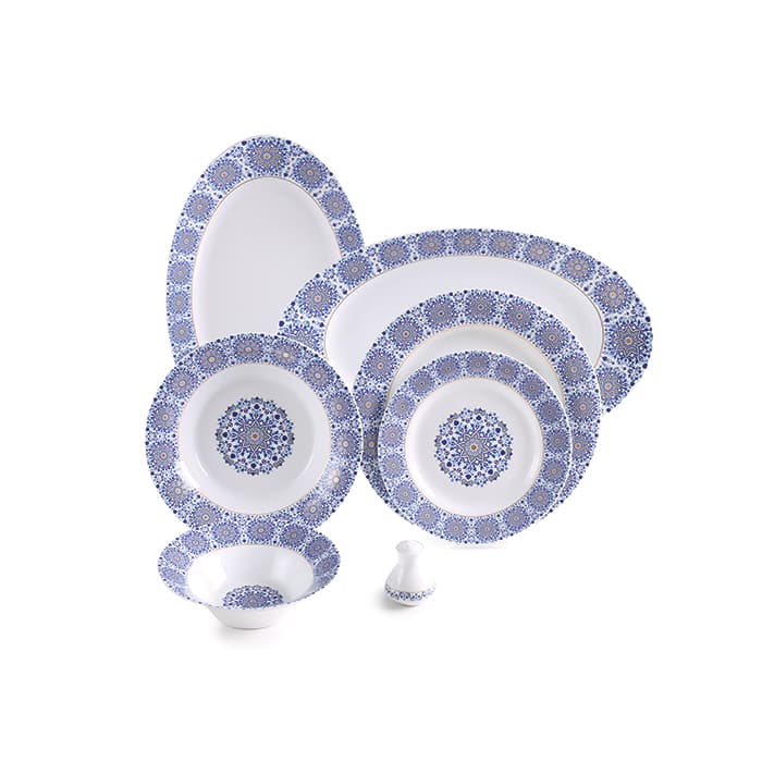 سرویس چینی زرین 6 نفره غذاخوری سلطانیه طلایی (35 پارچه)