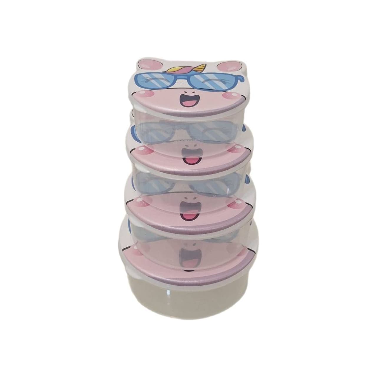 ظرف نگهدارنده طرح اسب تک شاخ کد 1001 مجموعه 4 عددی