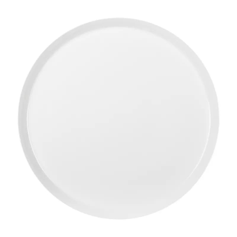 بشقاب تخت چینی زرین فرم اس سفید (سایز 30)