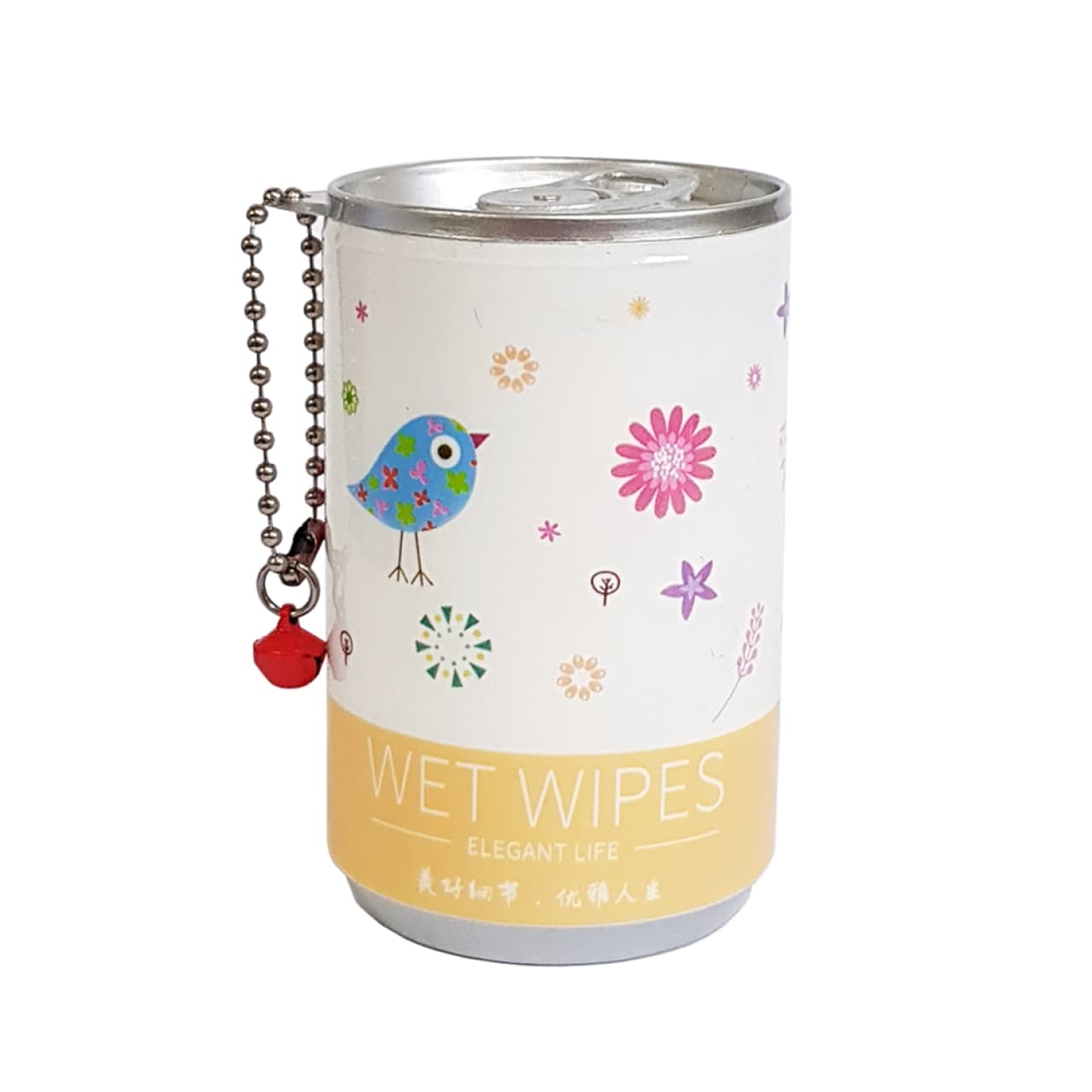 دستمال مرطوب طرح قوطی نوشابه زرد