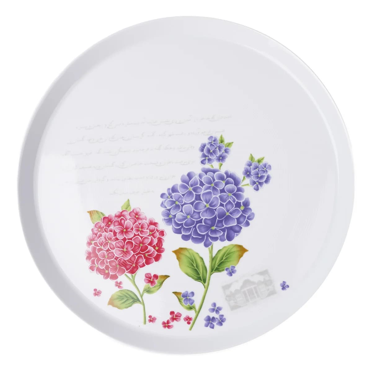 بشقاب تخت چینی زرین فرم اس غزل (سایز 33)