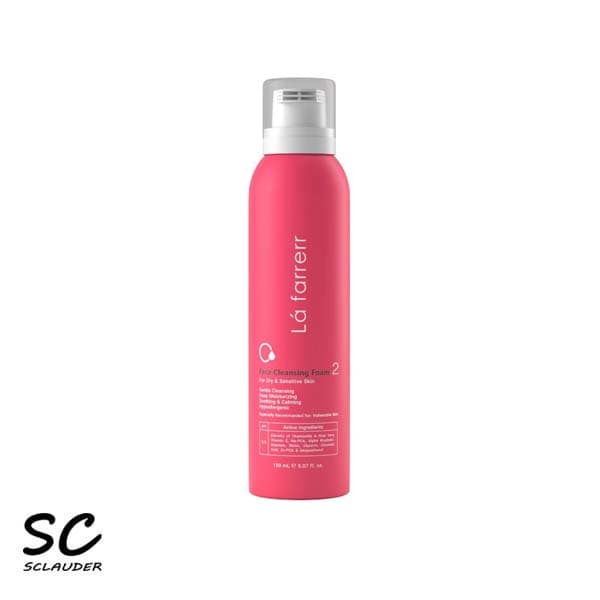 فوم شستشوی صورت لافارر La farrerr مدل 2 مناسب پوست خشک و حساس حجم 150 میلی لیتر
