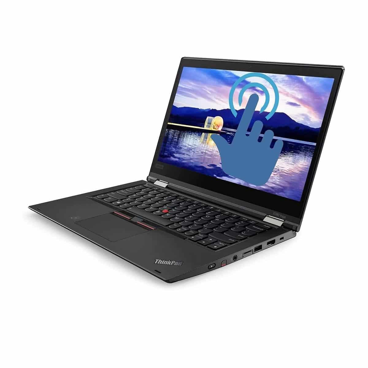 لپ تاپ استوک لنوو Lenovo ThinkPad X380 Yoga Core i5- 8650U 8 256 تاشو 360 درجه سیم کارت خور با قلم