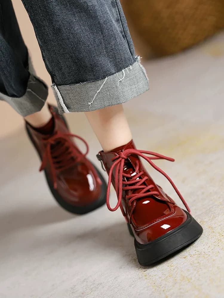 نیم بوت چری بند دار زنانه کد 2251