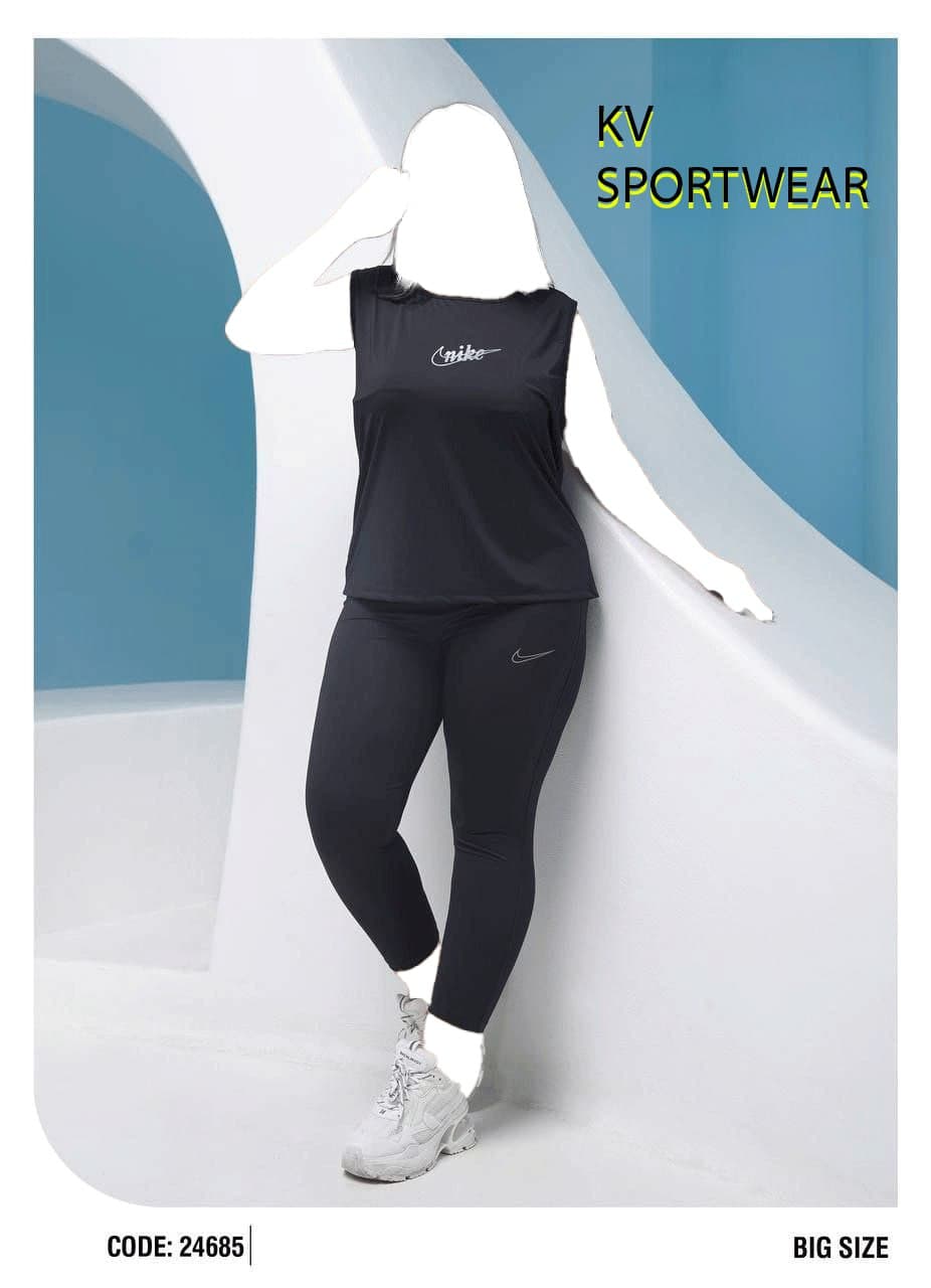 ست تاپ لگ سایز بزرگ ورزشی زنانه NIKE کد 0018