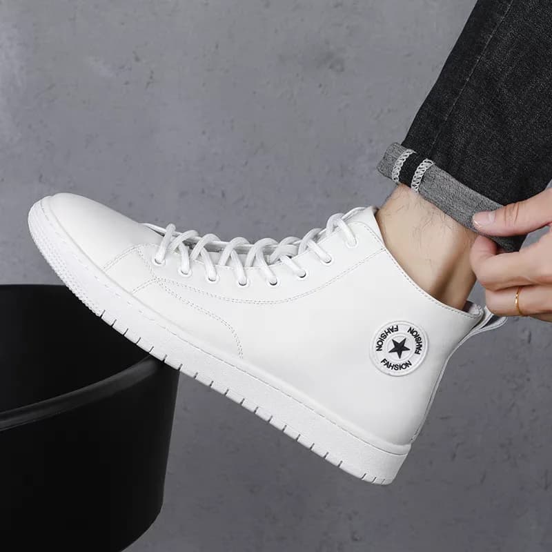 کفش طرح ونس چرم مردانه و پسرانه کد 3031