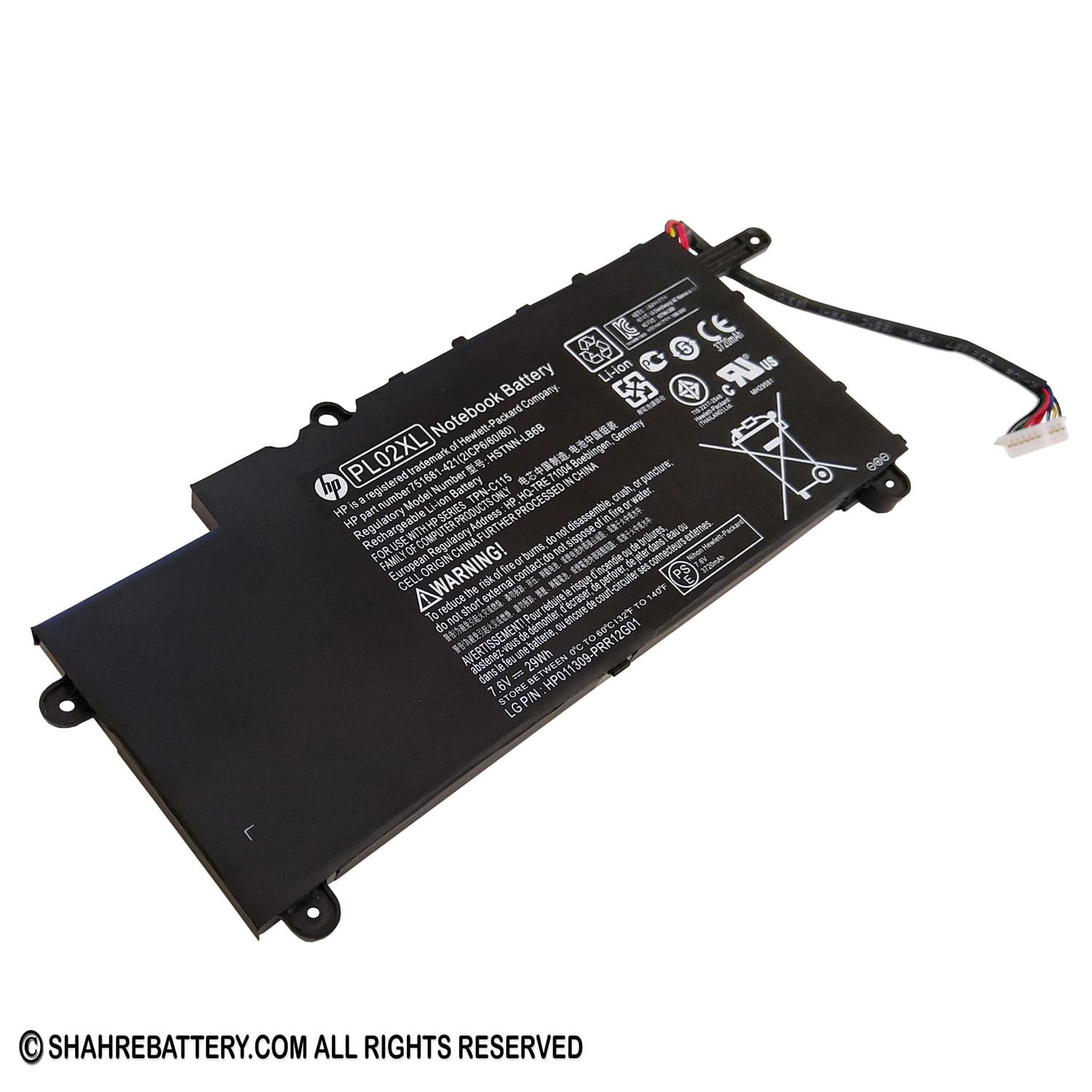 باتری اورجینال لپ تاپ اچ پی HP Pavilion 11 X360 PL02XL