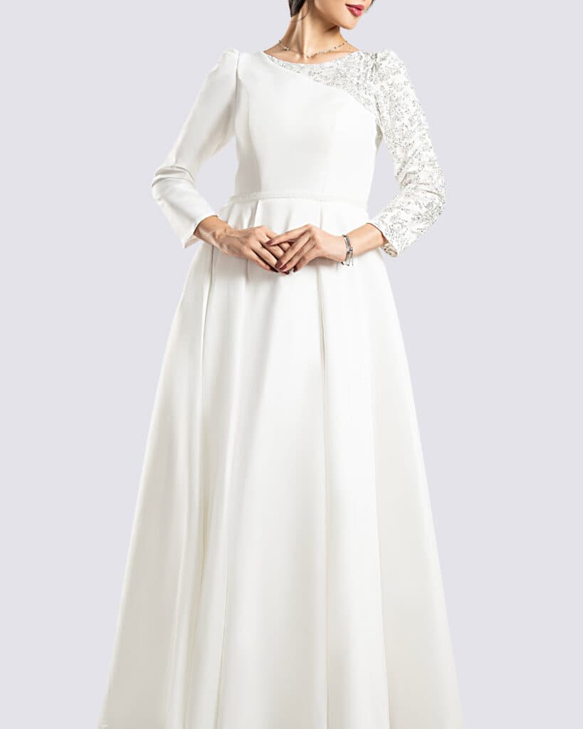 پیراهن فرمالیته فایو مدل مروارید