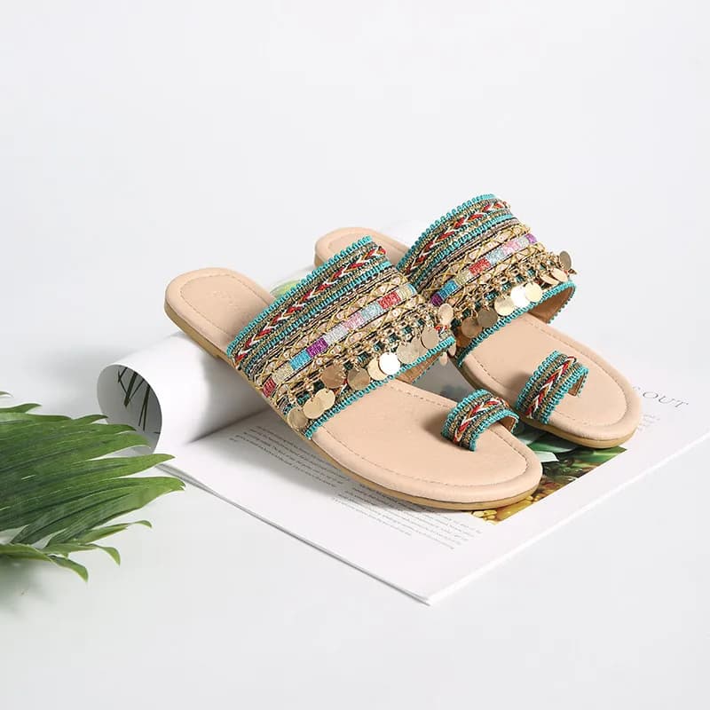 صندل مکرومه زنانه و دخترانه کد 3092