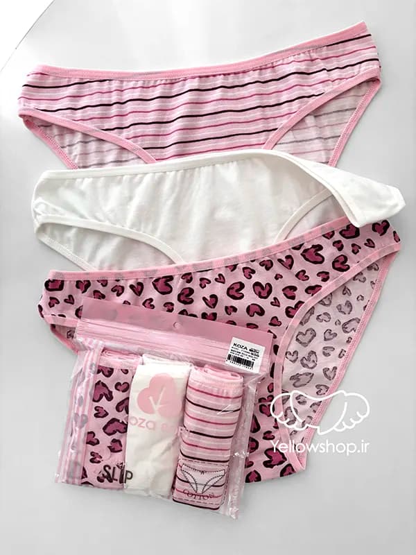 شورت اسلیپ نخی زنانه کوزا KOZA پک سه تایی کد 21262