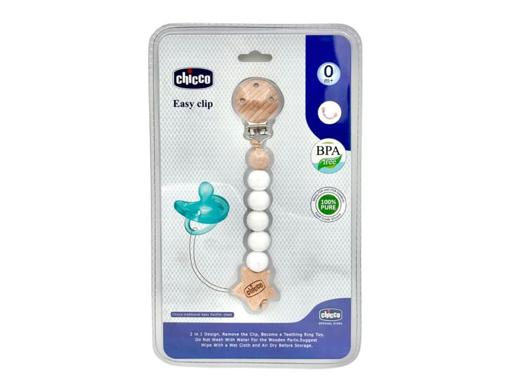 بند پستانک سیلیکونی مهره ای نوزادی چیکو chicco