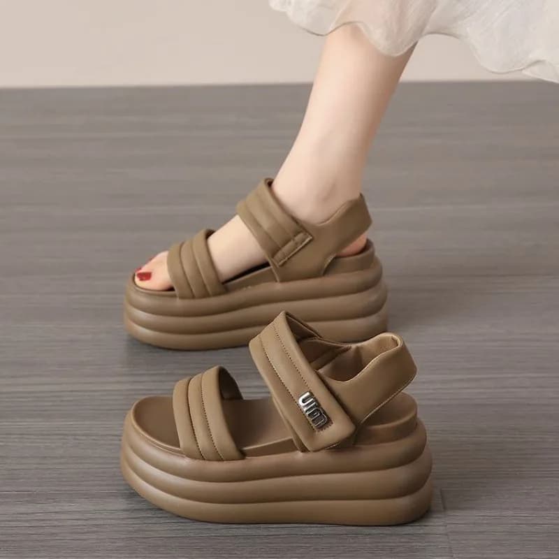 صندل لژدار چسبی زنانه و دخترانه کد 3446