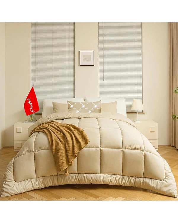 روتختی یک نفره 5 تکه مینیمال نوپه هوم Nopehome طرح مربعی کرم کد 040