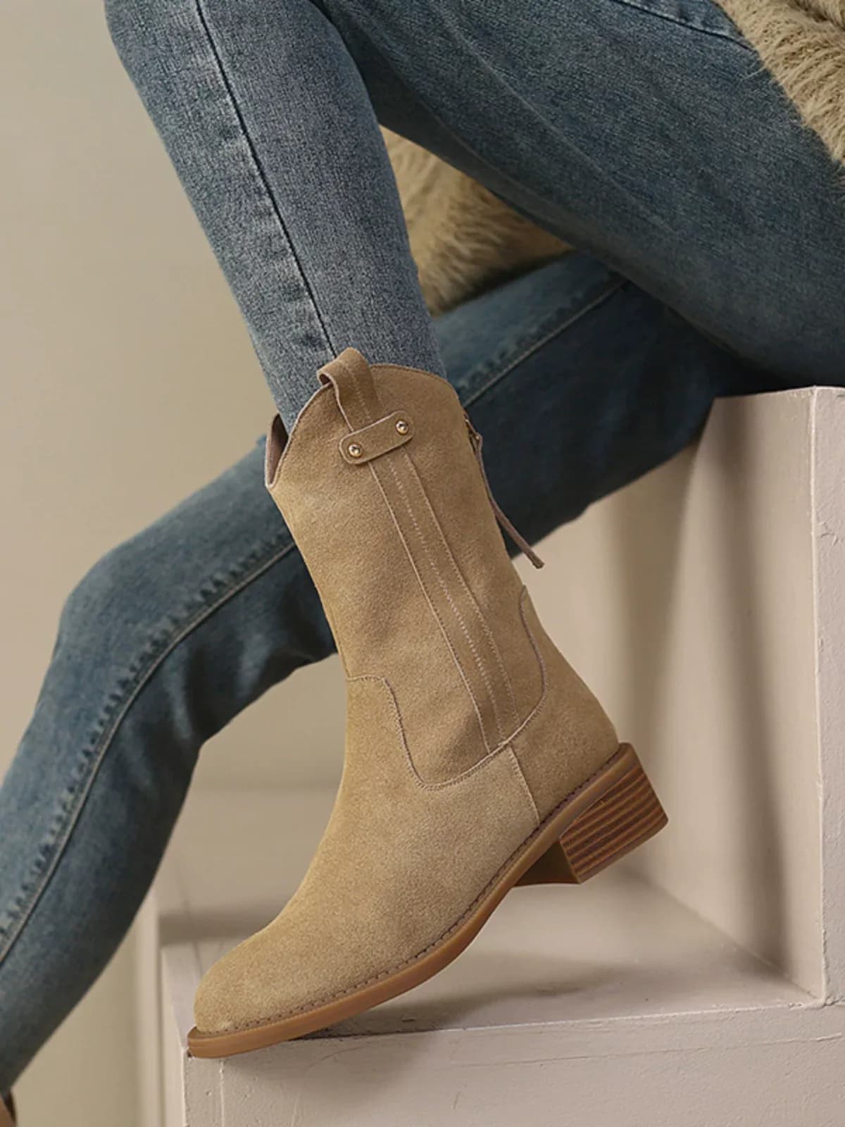 بوت پشت زیپ زنانه کد 2122