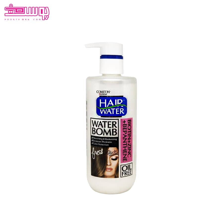 کرم مو کامان مدل واتر بمب حجم 400ml