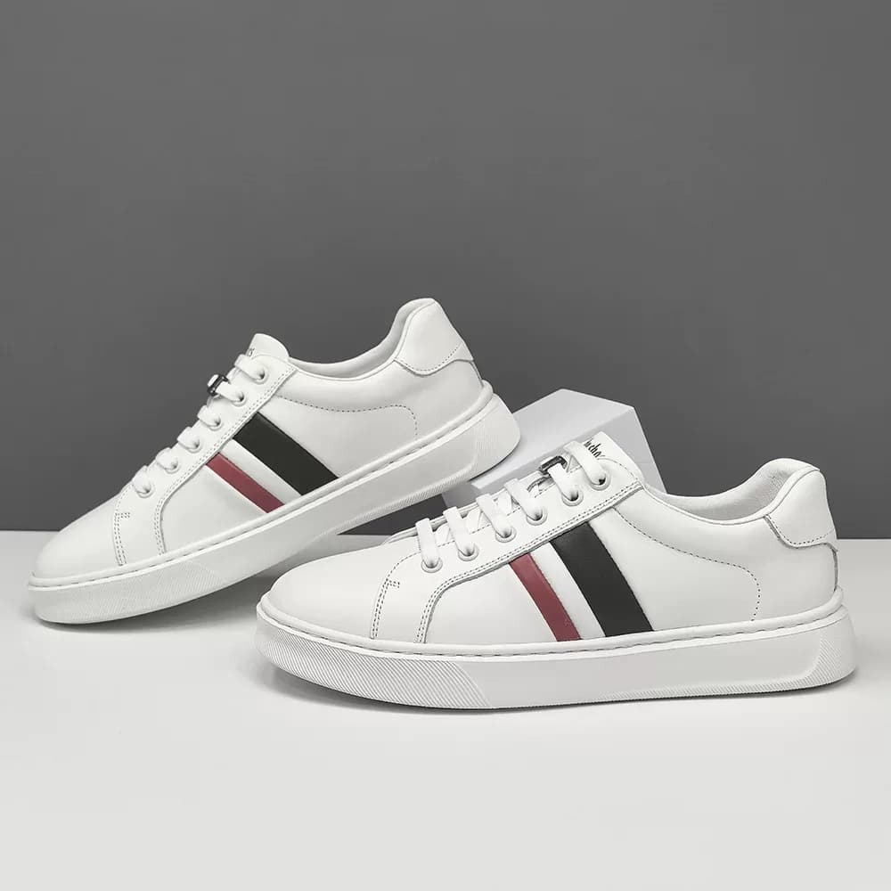 کتونی طرح ونس چرم مردانه کد 2549