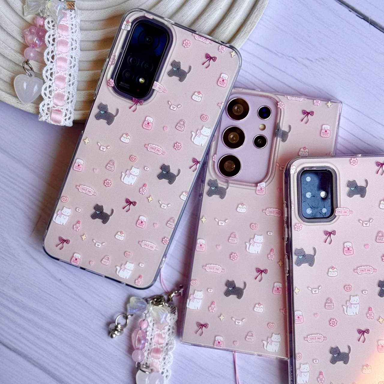 قاب گربه و آبنبات همراه با آویز