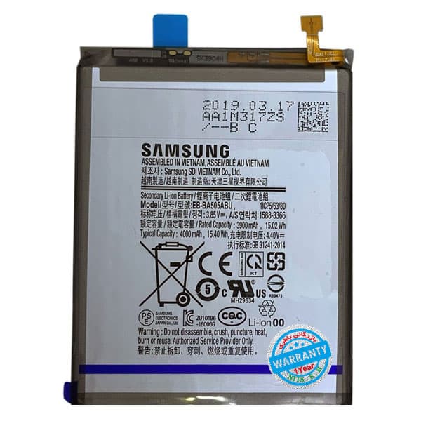 باتری اصلی گوشی سامسونگ Galaxy A50 مدل EB-BA505ABU