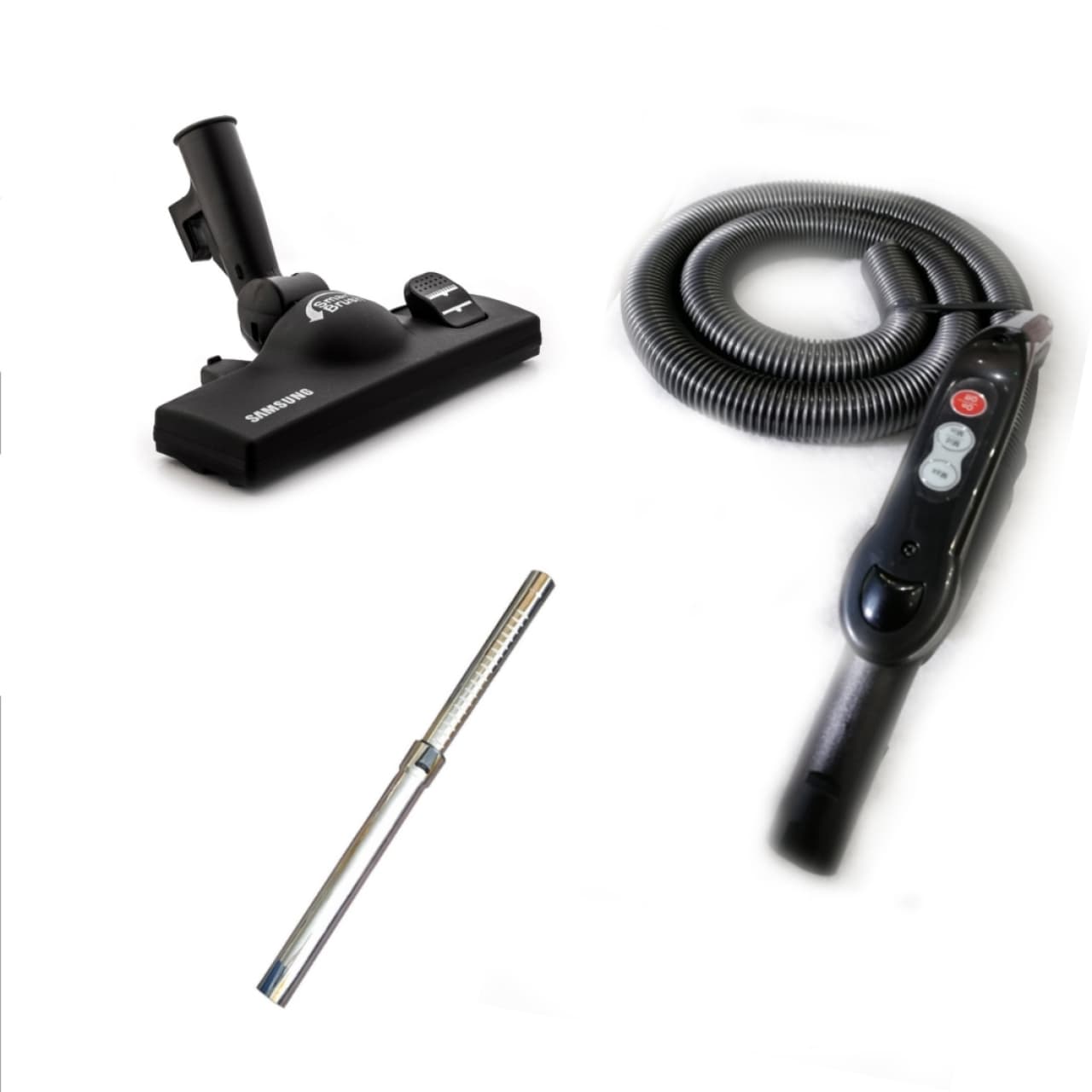 خرطومی و زانویی جاروبرقی سامسونگ(برد دار) به همراه لوله وبرس اورجینال شرکتی