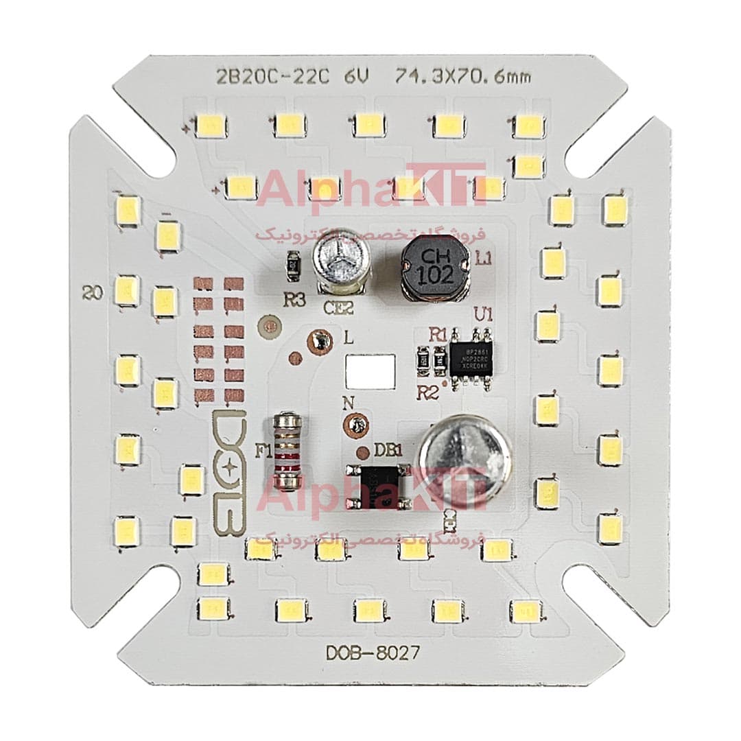 ال ای دی 40 وات 220 ولت سفید مهتابی خازن دار (بسته 50 عددی)