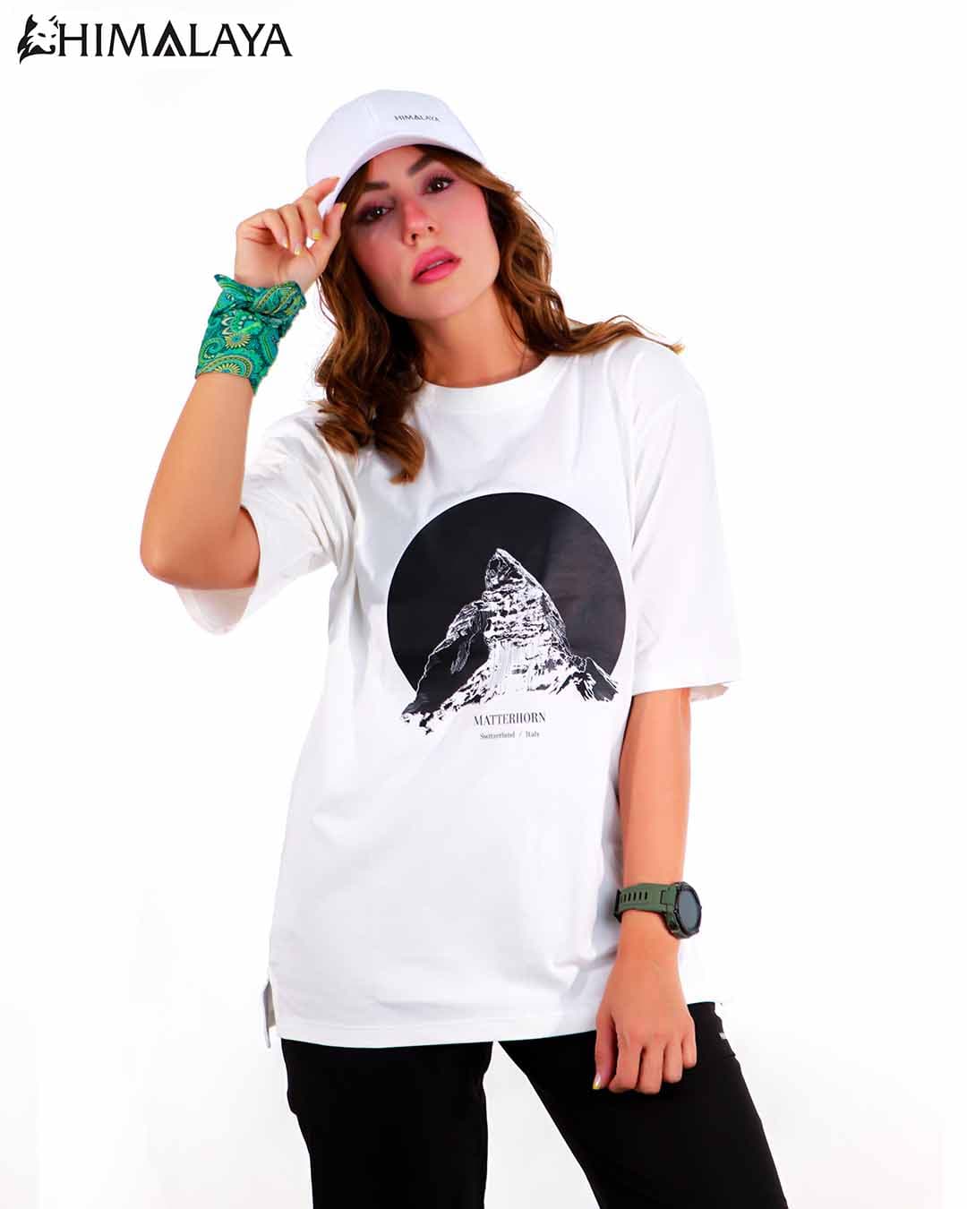 تیشرت پنبه سفید CM85 هیمالیا