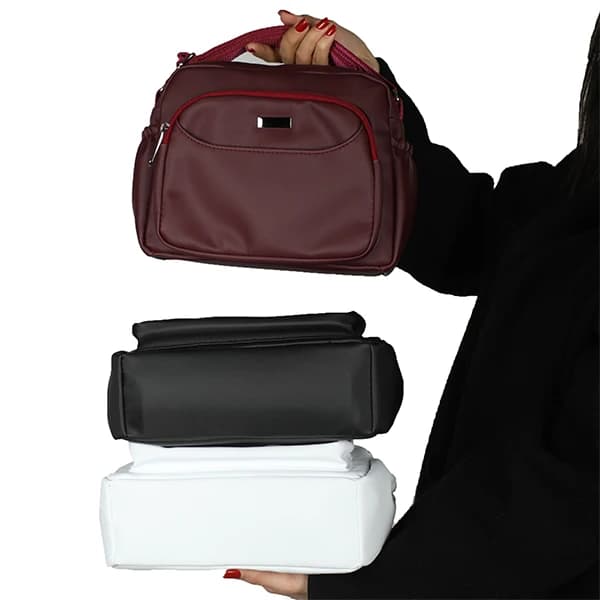 کیف پاسپورتی دو زیپ جیب بغل